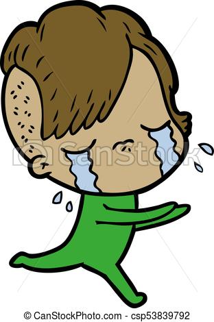 312x470 Cartoon Crying Girl Eps Vectors