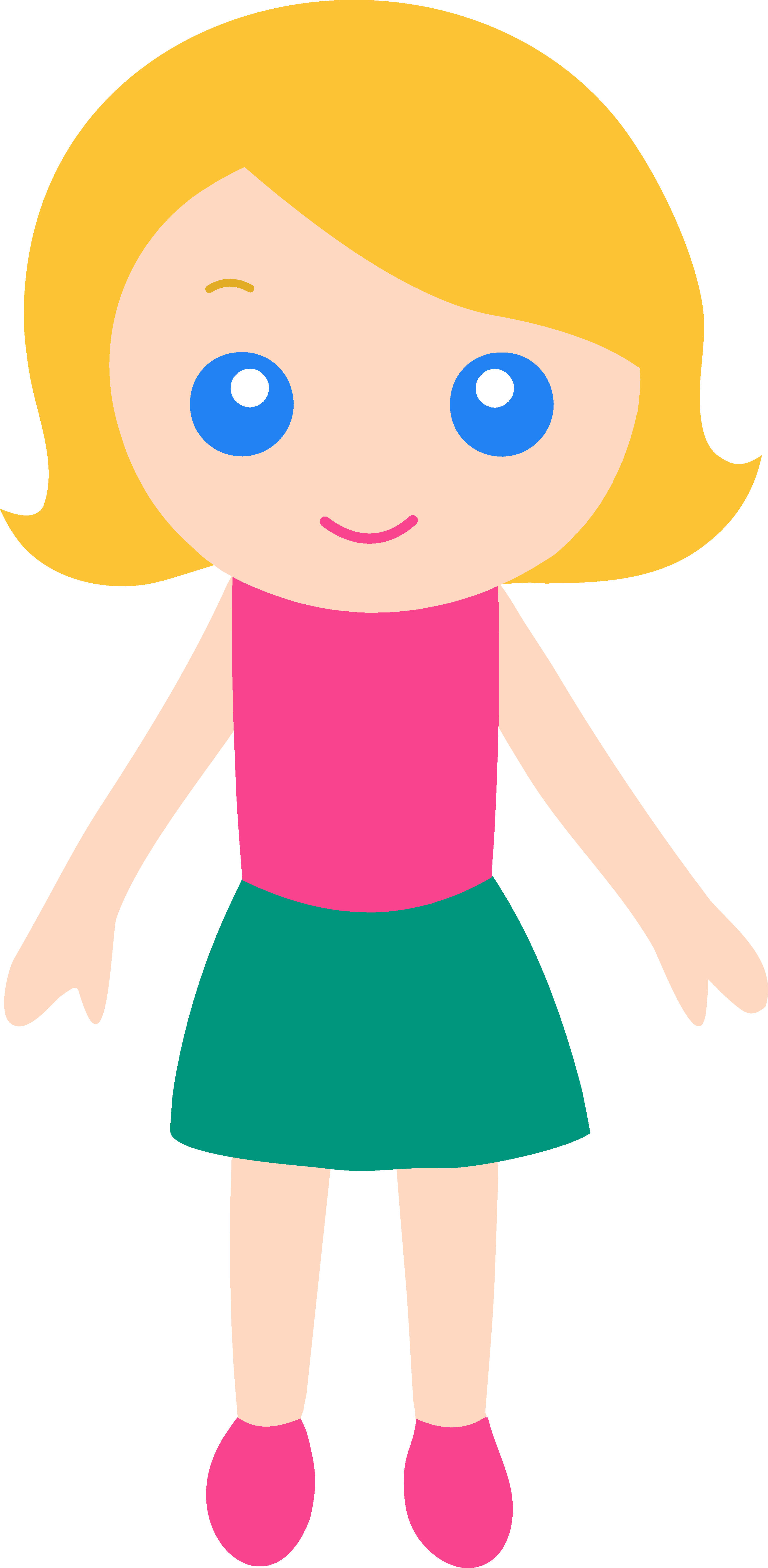 2854x5822 Clip Art Clip Art Of A Girl