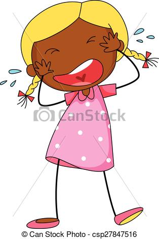 314x470 Closeup Sad Girl Crying Alone Vector Clip Art