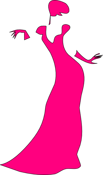 354x597 Dancing Lady Clipart