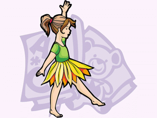320x240 Cool Dancing Girl Clip Art