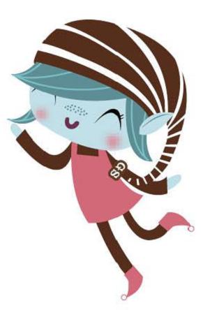 301x444 Girl Scout Brownie Elf Clipart