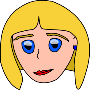 300x299 Pretty Girl Face Clipart
