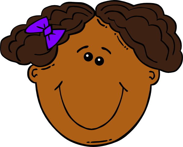 600x482 Cartoon Girl Face Clip Art