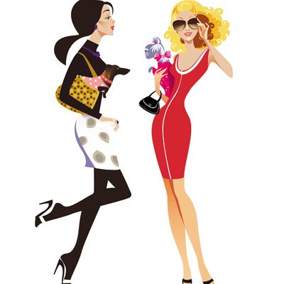 400x400 Free Two Fashion Girls Clipart And Vector Graphics