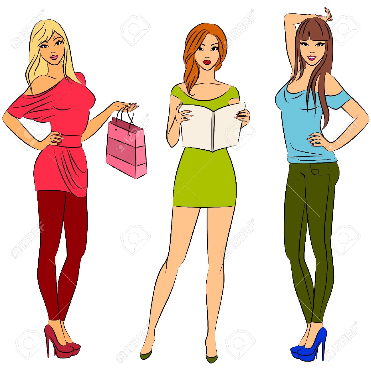 1300x1300 Model Clipart Fashion Shopping Free Collection Download