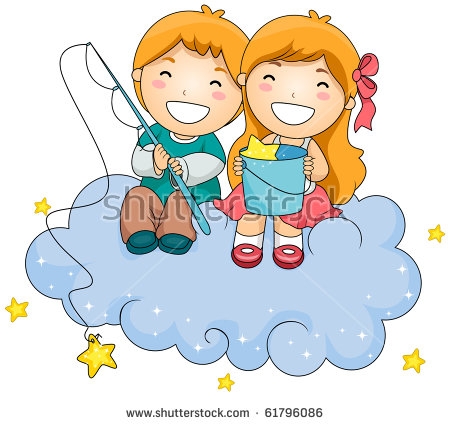 450x425 Clip Art Illustration Young Boy Girl Sitting On Stock Vector