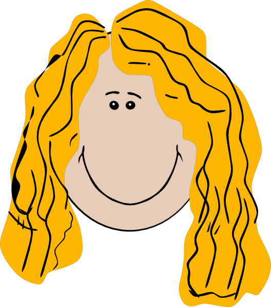 528x597 Long Hair Girl Clip Art