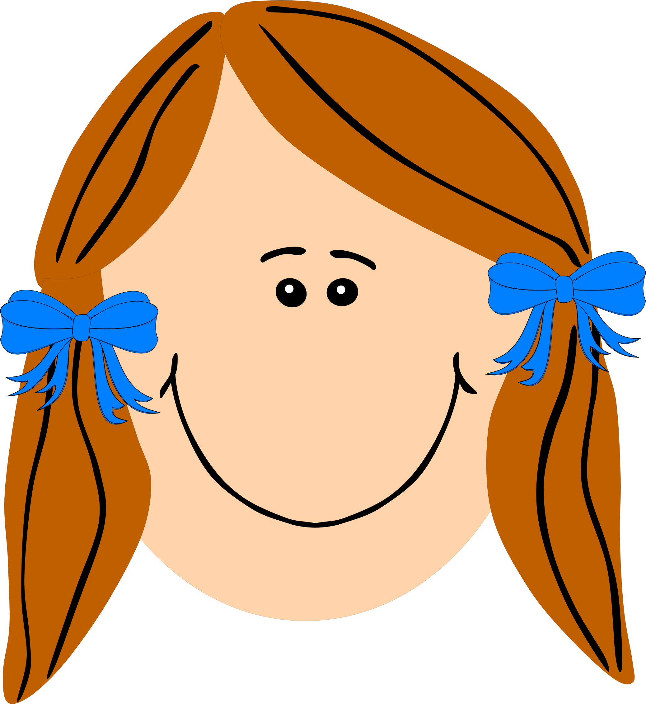 2076x2261 Ginger Girl With Long Hair Icons Png