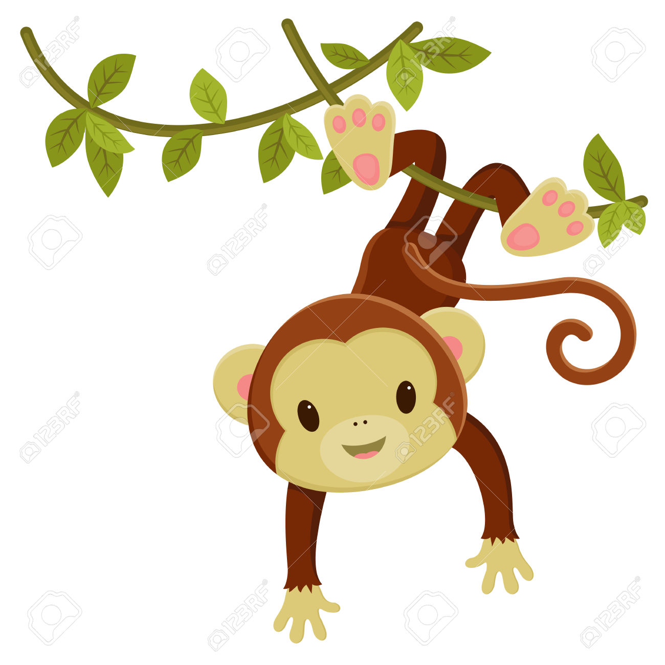 1300x1300 Girl Monkey Cartoon