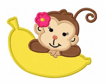 340x270 Little Girl Monkey Clip Art Girl Monkey With Banana Clipart
