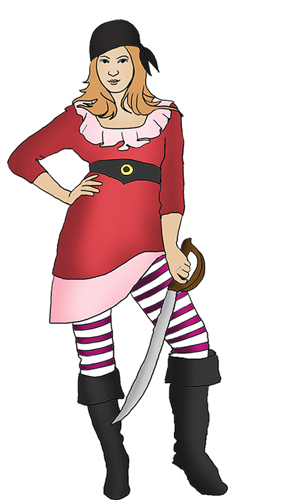 403x709 Pirate Girl Clip Art Clipart Clip Art