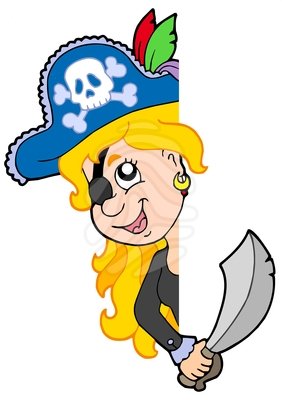 282x400 Clip Art Lurking Pirate Girl Clipart Panda