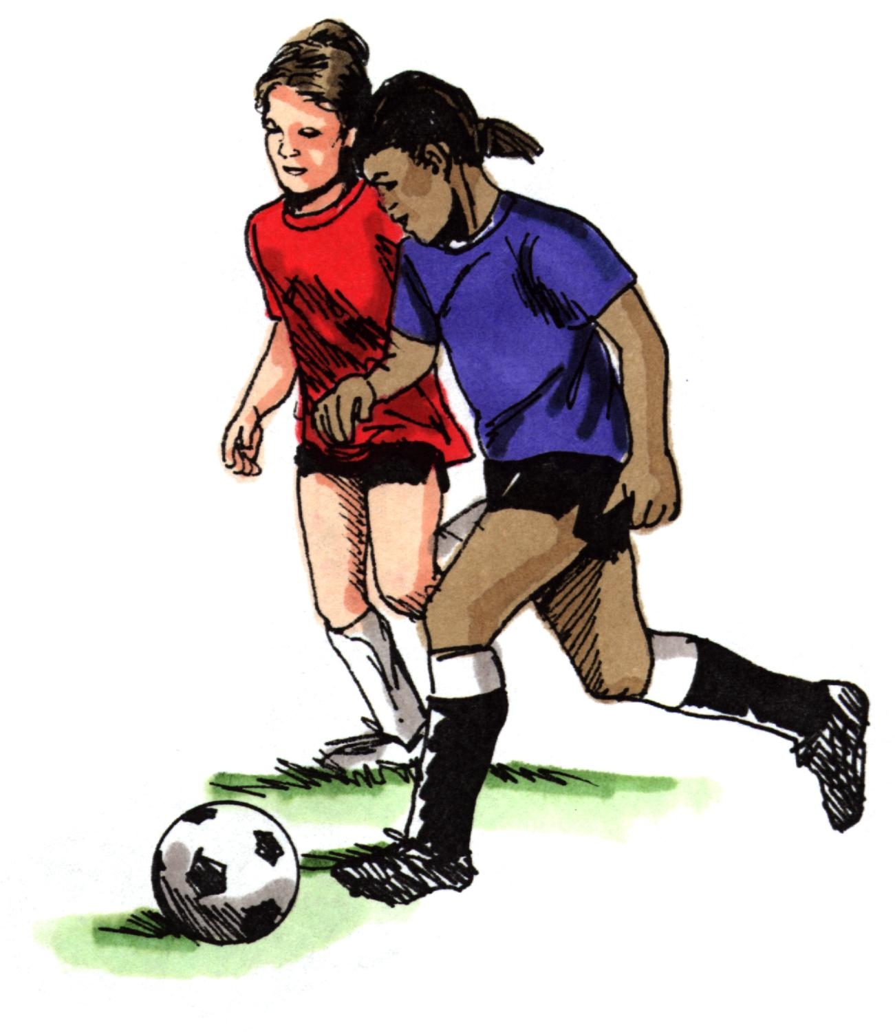 Girl Playing Soccer Clipart 26 