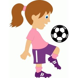 300x300 Silhouette Design Store Girl Soccer Player Clipart Amp Graphics
