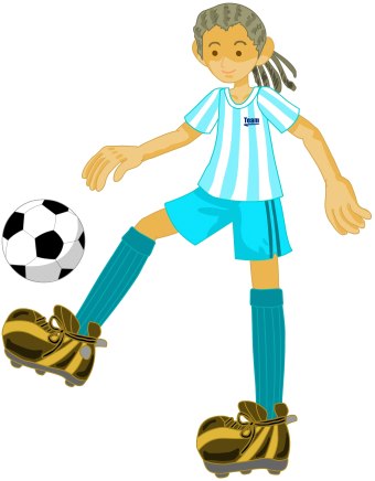 340x436 Soccer Player Clip Art