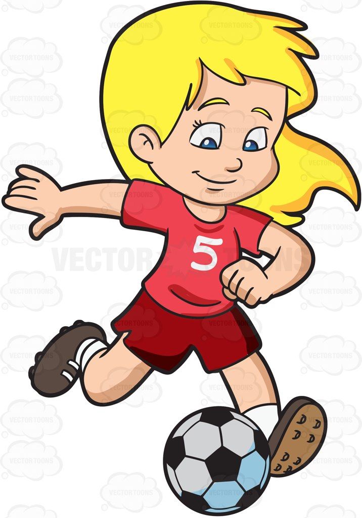 716x1024 A Girl Kicking A Soccer Ball Football, Clip Art And Commercial