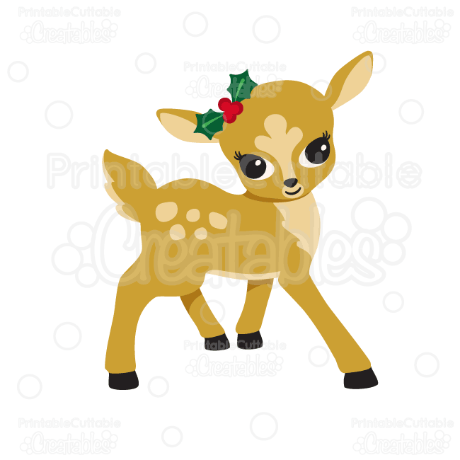 650x650 Cute Girl Reindeer Svg Cutting Files Amp Clipart Cutting Files