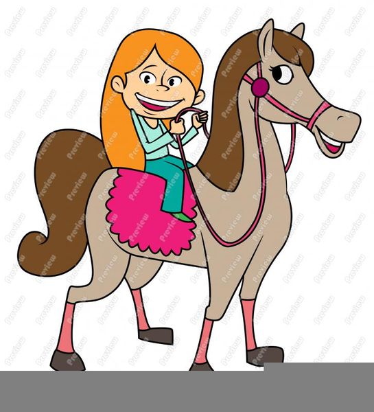 545x600 Girl Riding A Horse Clipart Free Images