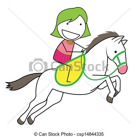 450x445 Girl Horse Vectors