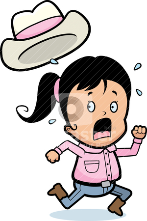 300x450 Girl Running Away Clipart