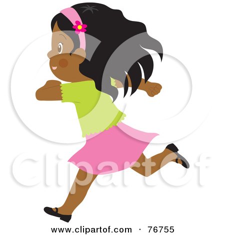 450x470 Royalty Free (Rf) Clip Art Illustration Of A Cute Little Girl
