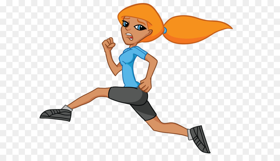 900x520 Running Cartoon Girl Clip Art