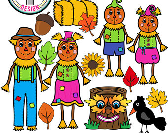 340x270 Scarecrow Clipart Etsy