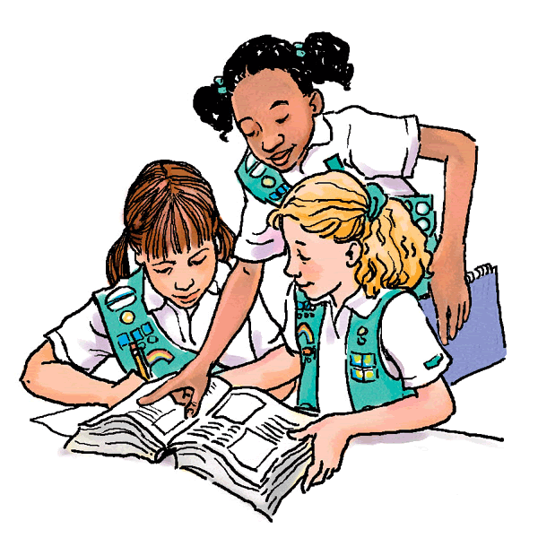 600x600 Free Girl Scouts Logo Coloring Pages Clipart