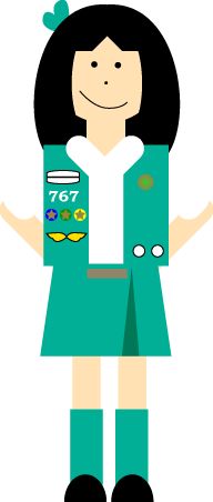192x452 38 Best Girl Scout Clipart Images On Brownie Girl