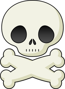 220x300 15305 Skull And Bones Clip Art Public Domain Vectors