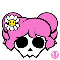 236x236 Stock Photo Girly Skullz Emo Skull And Crossbones With A Pink Bow