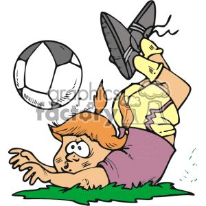 Girl Soccer Clipart
