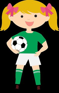 236x372 Girl With Soccer Trophy Clip Art
