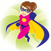 170x170 Female Superhero Clipart