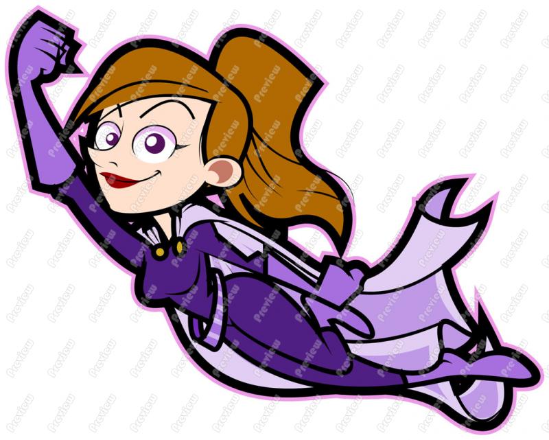 800x641 Super Hero Cartoon Clipart