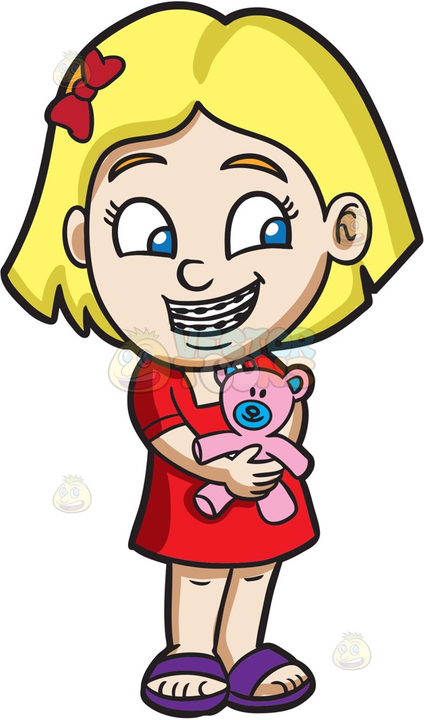 603x1024 Girl With Braces Clipart