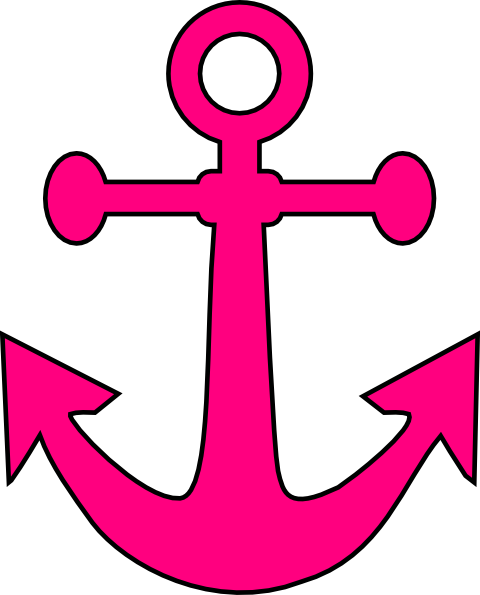 480x595 Girly Anchor Clipart