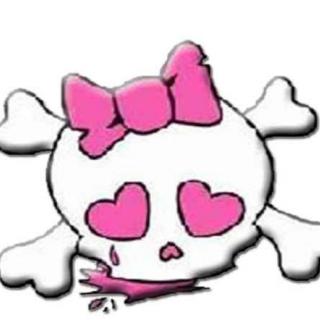 320x320 Girly Skull And Crossbones Clipart