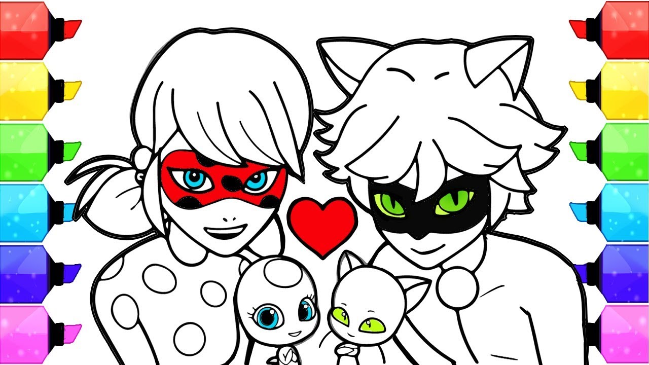 1280x720 Miraculous Ladybug Coloring Pages How To Draw And Color Ladybug