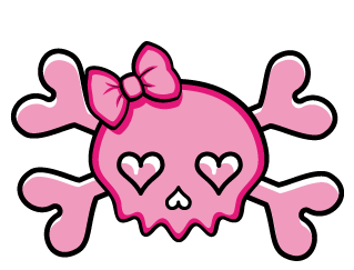 Girly Skull Clipart at GetDrawings | Free download