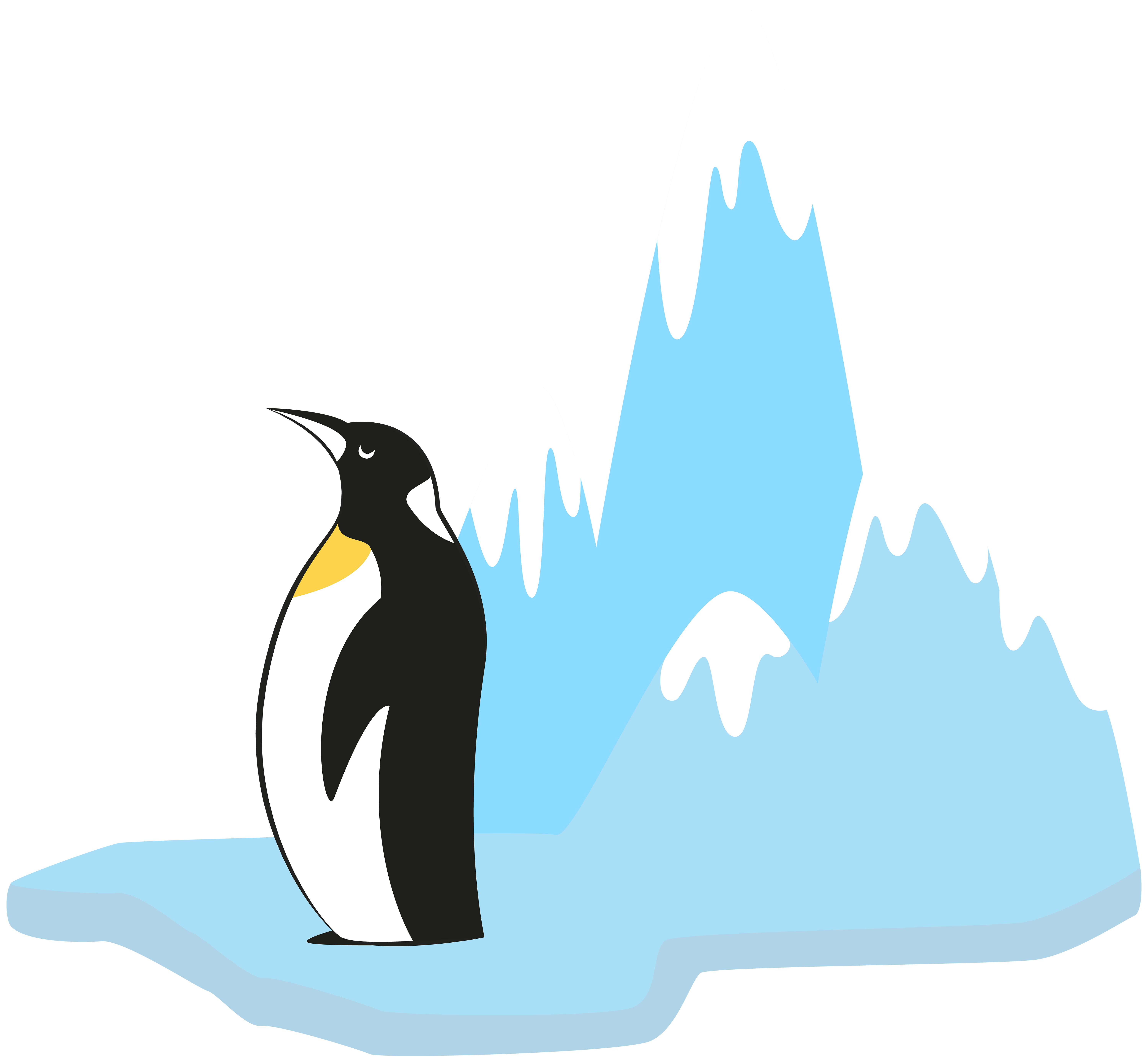 6000x5551 Penguin On Glacier Transparent Png Clip Art Imageu200b Gallery