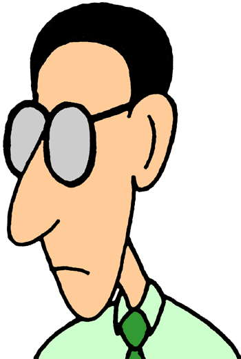 350x521 Man With Glasses Clip Art