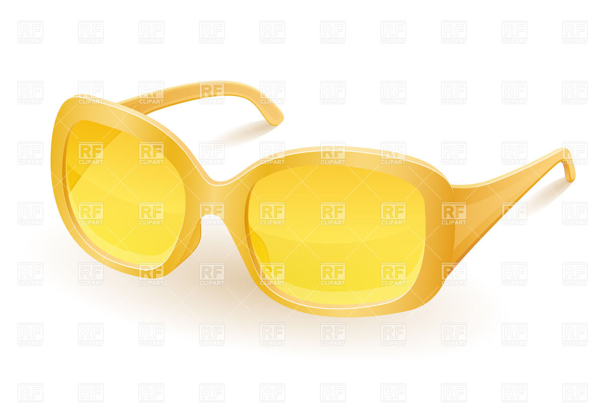 1200x800 Yellow Women Sunglasses Royalty Free Vector Clip Art Image