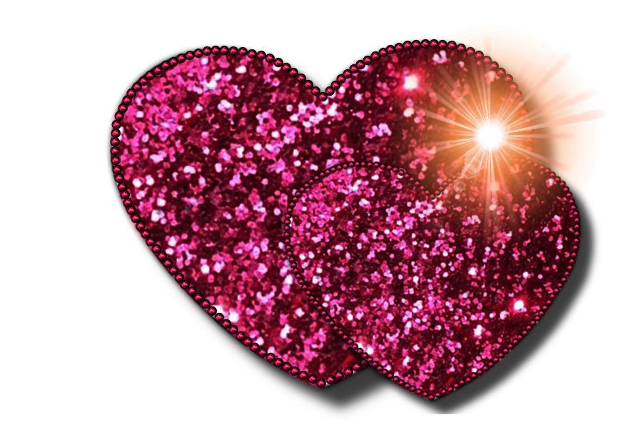 894x602 Heart Glitter Clip Art