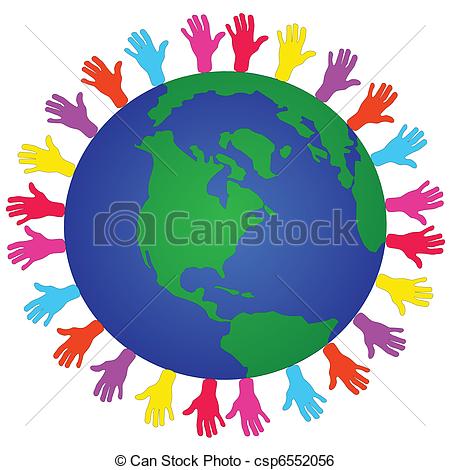 450x470 Global Issues Of The World. Out Reaching Hands Indicating Clip