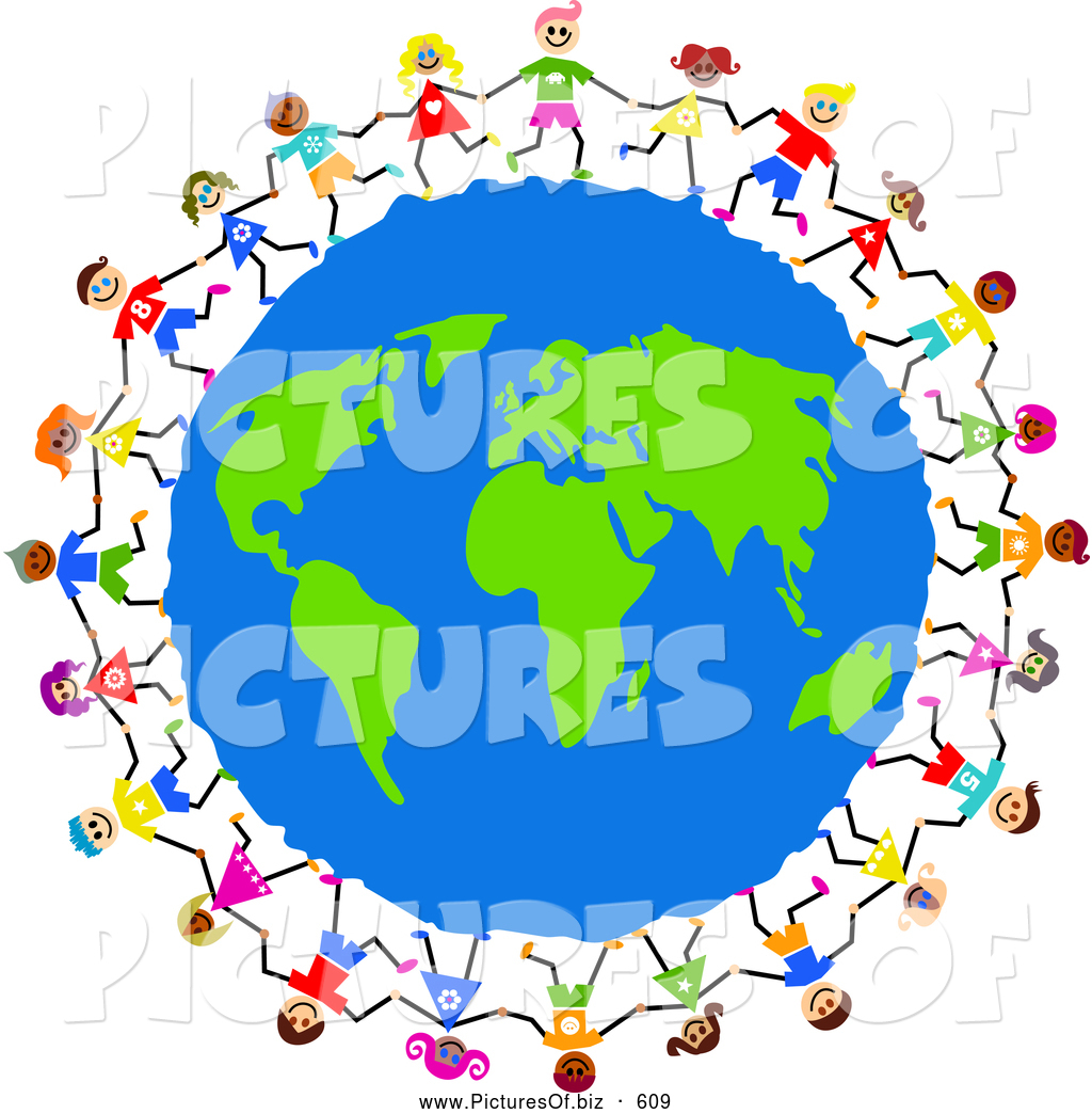 1024x1044 Clipart Of A Global Kids Circling Earth Together By Prawny