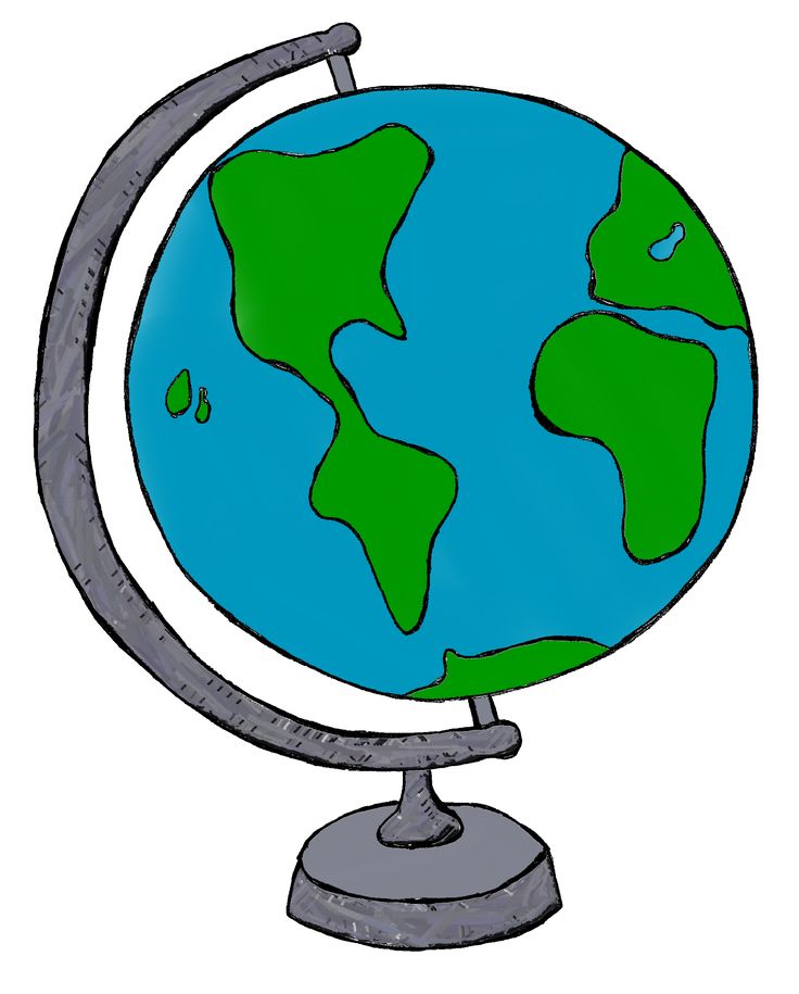 736x915 Globe Clip Art Globe Clipart Images Clipartfest Things To Draw