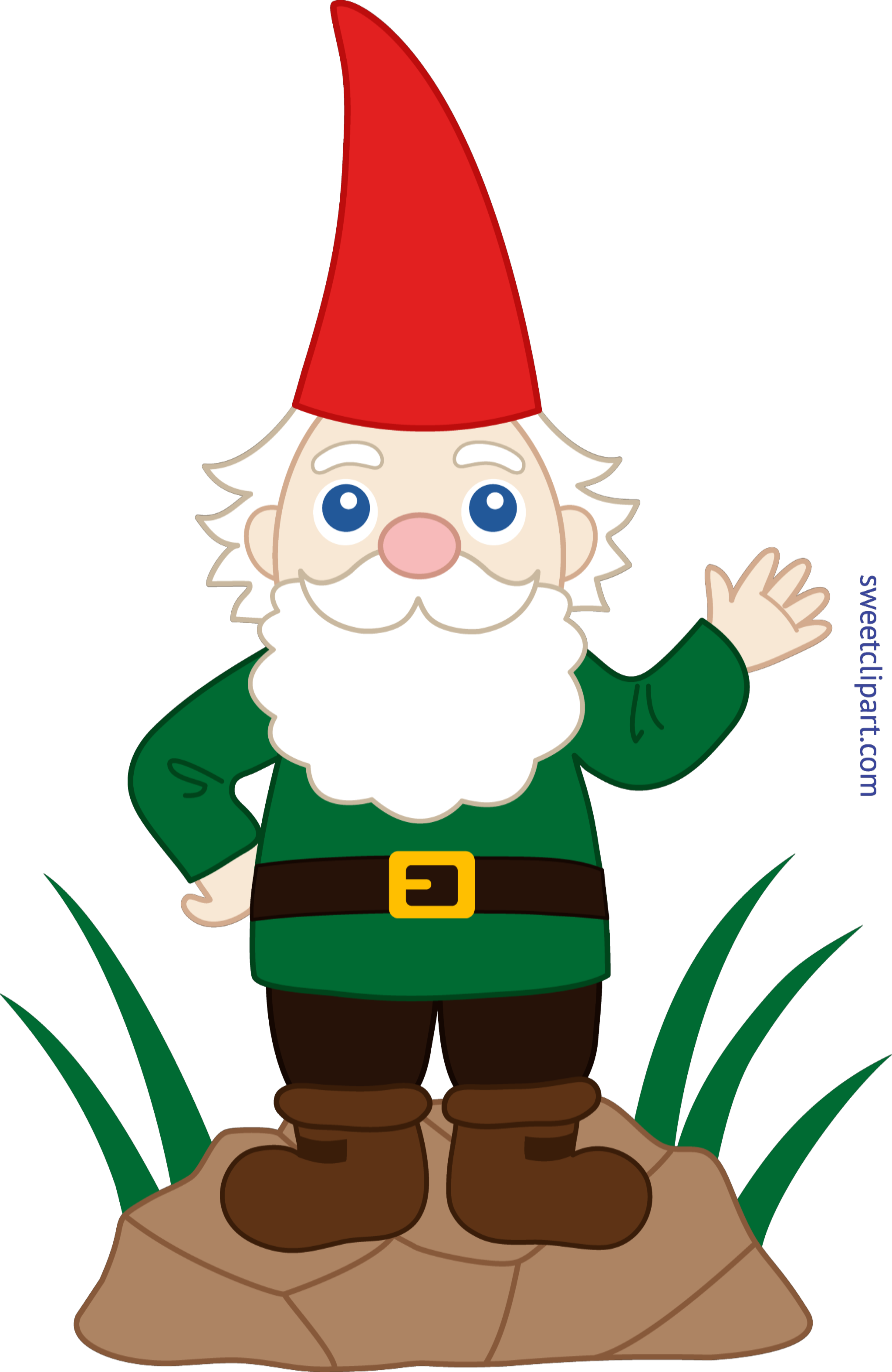5377x8270 Garden Gnome Clip Art