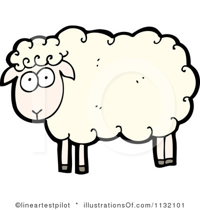 400x420 Clip Art Happy Sheep Clipart